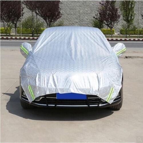 Exterior Car Cover Outdoor Protection Half Car Covers Snow Cover Sunshade Waterproof Dustproof Universal For Hatchback Sedan SUV