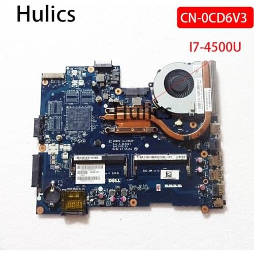 Hulics Original VBW01 LA-9982P For dell Inspiron 15R 5537 3537 laptop motherboard CN-0CD6V3 0CD6V3 SR16Z I7-4500U CPU DDR3L