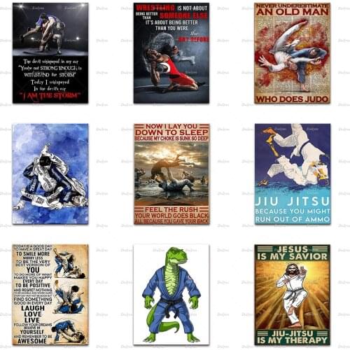 Jiu-Jitsu Techniques Poster, Fighting Martial Arts Poster, Wrestling Poster/ Jitsu Bjj Home Decor Canvas Wall Art Prints Gift