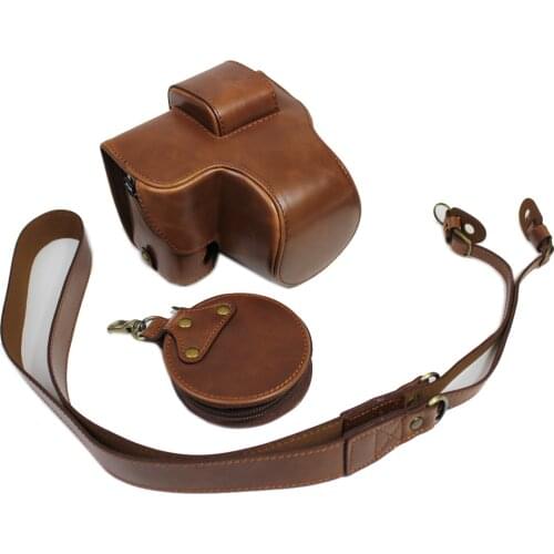 Portable PU Leather Case Camera Bag For Fujifilm Fuji XS10 X-S10 protector cover shell With Bottom Battery Opening