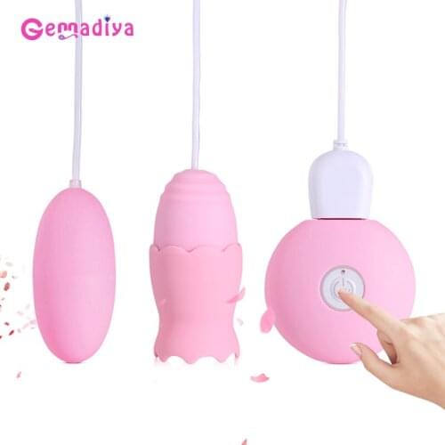 Jump Egg Masturbation Massage Mini Bullet Vibrator Clitoris Stimulator Kegel Balls Vaginal Tight Exercise Sex Toys for Women