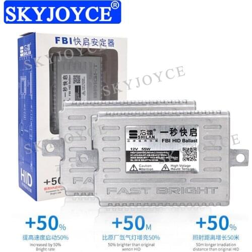 SKYJOYCE One Second Quick Start 55W FBI HID Ballast 12V 55W FBI Fast Bright HID Ballast For 55W Fast Bright H1 H7 H11 HID Kit