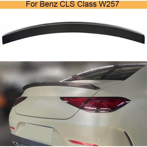 W257 Carbon Fiber Car Rear Trunk Spoiler Wing for Mercedes-Benz CLS-Class W257 2019 2020 2021 2022