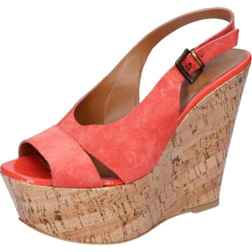 JEANNOT sandals women suede red