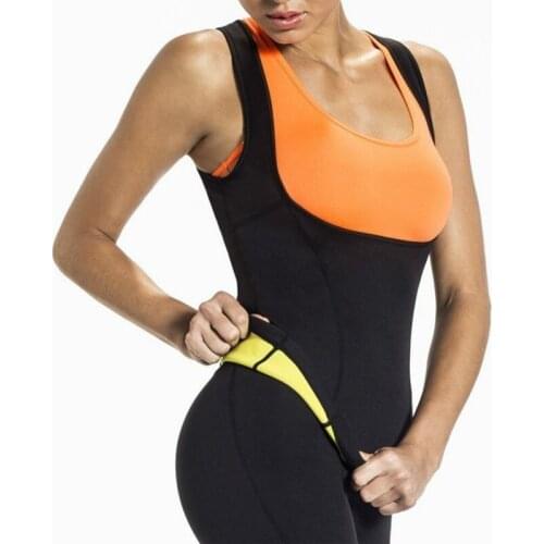 Plus Size Neoprene Sweat Sauna Body Shapers Vest Waist Trainer Slimming Vest Shapewear Weight Loss Waist Shaper Corset