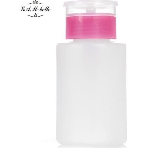 1pcs Empty Pump Dispenser Nail Polish Liquid Alcohol Remover Cleaner Bottle Nail Art Tools