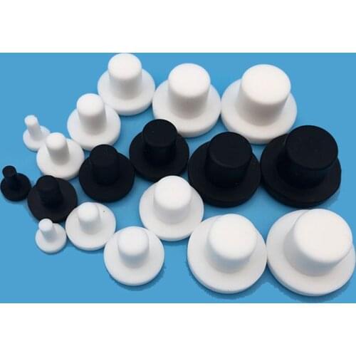 10PCS 3-14mm Silicone Rubber Male Hole Caps T Type Plug Stopper Round End Gap Masking