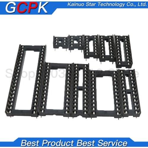 10PCS IC square hole IC socket DIP6 DIP8 DIP14 DIP16 DIP18 DIP20 DIP24 DIP28 6PIN 8PIN 14PIN 16PIN 18PIN 20PIN 24PIN 28PIN 40PIN
