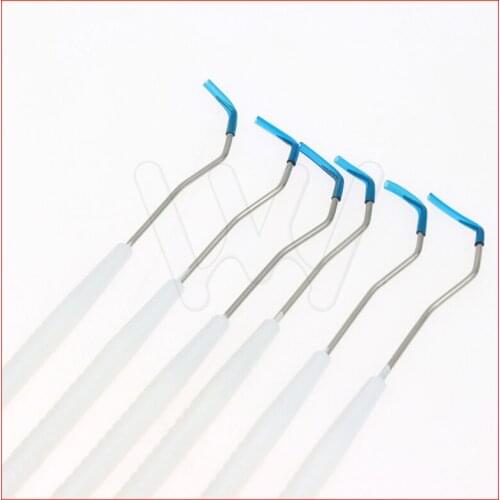 100 PCS Sterilized Disposable Dental Probe Double Ends Explorer Plastic Handle