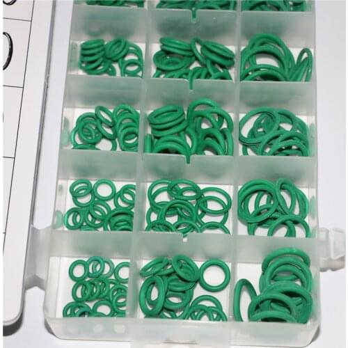 270PCS 18 Sizes Universal Rubber O-Ring Assortment Set Gasket Automotive Seal Kit Green Car styling Auto Fastener