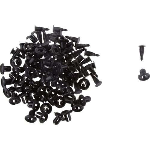 50Pcs 10mm Hole Nylon Push Type Rivet Retainer Fastener Bumper Moulding Clips for Honda, OEM 91503-SZ3-003