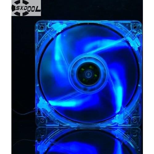 SXDOOL Silent 120MM 1225 12025 120*120*25MM 12*12*2.5CM slim chassis fan 12025 thin 12CM 12VDC for led light