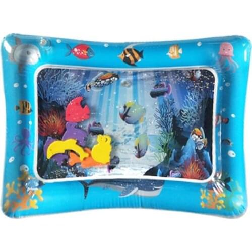 Baby Play Water Mat Inflatable Infants Tummy Time Playmat Toys for Kids Mat Summer Fun Activity Game Cool Carpet Toy