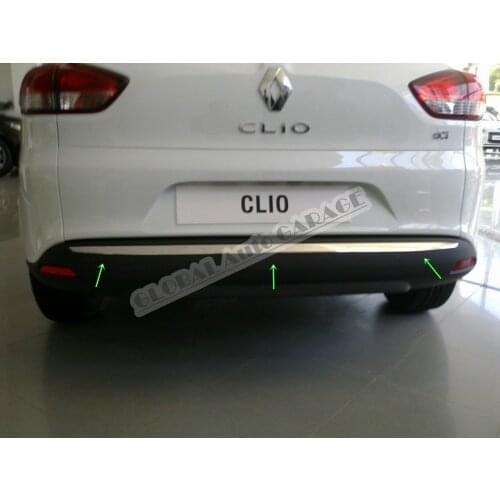 For Renault Clio 4 Sport Tourer Chrome Tailgate Trunk Trim 2012 2013 2014 2015 2016 2017 2018 Car-styling Auto Accessory Auto