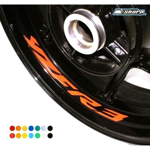 For YAMAHA YZF R3 Custom Inner Rim Declas Wheel Reflective Stickers Stripes