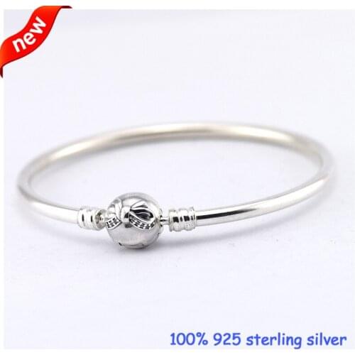 Dainty Bow Silver Bracelets With CZ 100% 925 Sterling Silver Jewelry DIY Women Jewelry Wholesale 09B18