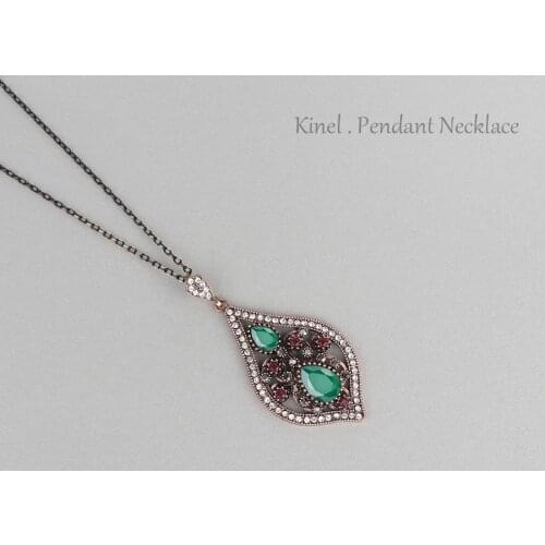 Hot Fashion Turkish Necklace Water Drop Pendants For Women Color Gold Vintage Jewelry Crystal Gift 2017 New