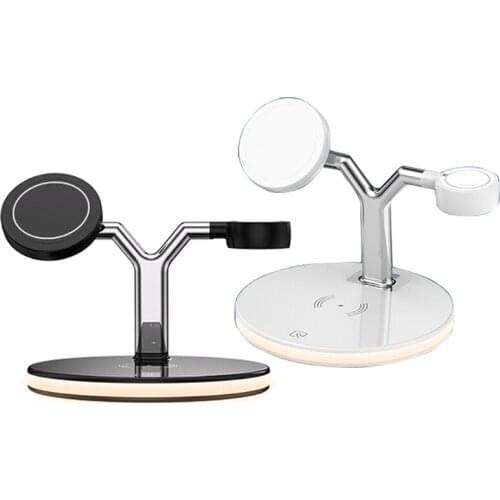 Multifunctional 3 in 1 Wireless Charger with Magnetic 15 W Fast Charging Station