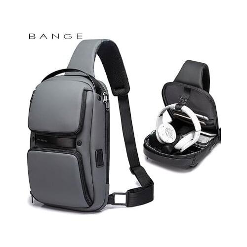 Xiaomi Fashion Mens Shoulder Bag USB Charging Casual Breathable Messenger Bag Waterproof Chest Bag Crossbody Package