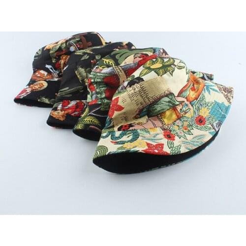 New Hot Sale Fisherman Hat Neutral Casual Printed Basin Hat Wild Hat For Men And Women Wild Hat Sun Hat Fishing Gear