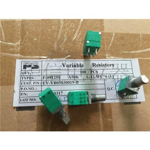 Original new 100% import F-09125S A50K RK097G dual switch handle length 12.5MMF