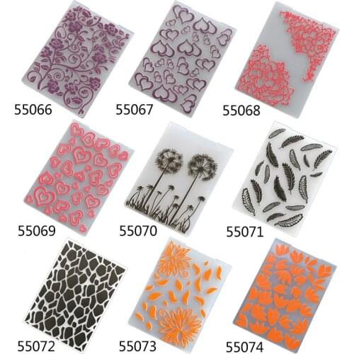 1PCS Plastic Embossing Folders For Scrapbook DIY Scrapbooking Album Card Tool Plastic Template Stamp Card Craft Techniques