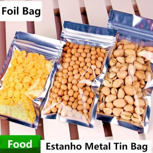 9x16cm Translucent Reclosable Smell Proof Packaging Mylar Bag Aluminum Foil Zip Lock Food Snacks Gift Showcase Heat Seal Package