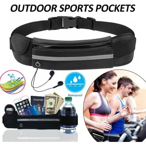 Professional Running Waist Pouch Belt Sport Belt Mobile Phone Men Women With Hidden Pouch Gym Bags Running Belt Waist Pack 8