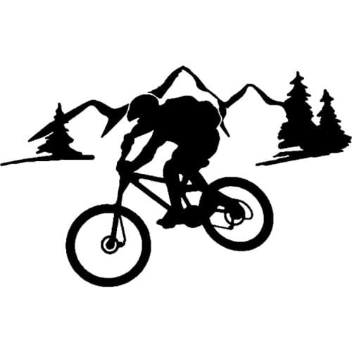 S51030 Various Sizes/Colors Car Stickers Vinyl Decal Riding on A Mountain Path Motorcycle Decorative Accessories Waterproof