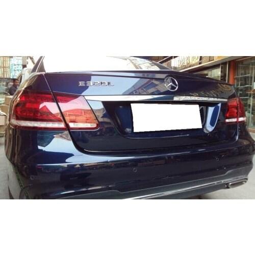 For Mercedes - Benz W212 E320LE260LE300LE63 spoiler ABS Material Car Rear Wing Primer Color spoiler for 2008-2015 W212 4 doors