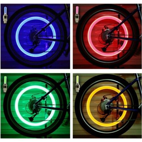 Mini LED Tire Lamp LED Bike motorcycles Car Wheel Light Valve Cap Flash Auto Tire Decorative Lamp Neon Lamp
