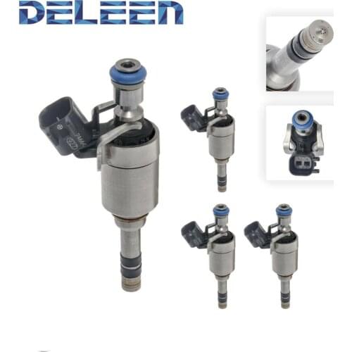 Deleen 4x High impedance Fuel Injector 0261500106 / 12627093 GDI For Chevrolet Car Accessories