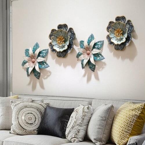 Garden Restaurant Wall Decoration Ornaments, Three-dimensional Wrought Iron Wall Decoration Wall Decoration, Wall Hangings
