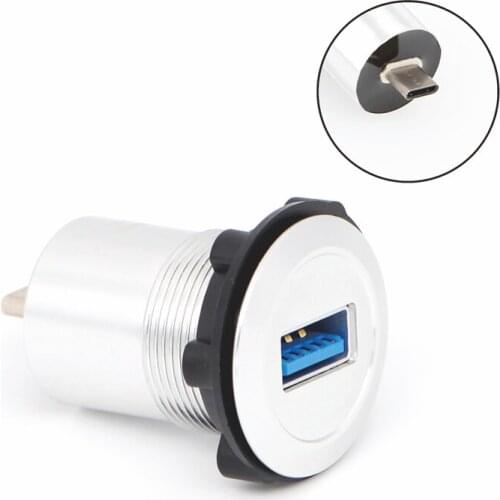 22mm USB-C TYPE socket/connector/USB3.0 Female A to Male USB-C(black cap)