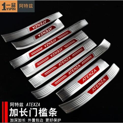 High Quality Stainless Steel scuff plate door sill Trim For Mazda 6 atenza 2014-2019 Car Accessories Car Styling