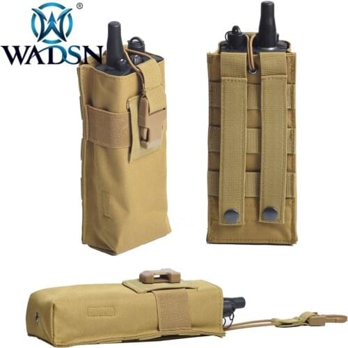 WADSN Tactical Vest System Pouch AN/PRC148/152 Wireless Walkie-talkie Bag Molle Pocket Interphone Attachment Headsets Accessory
