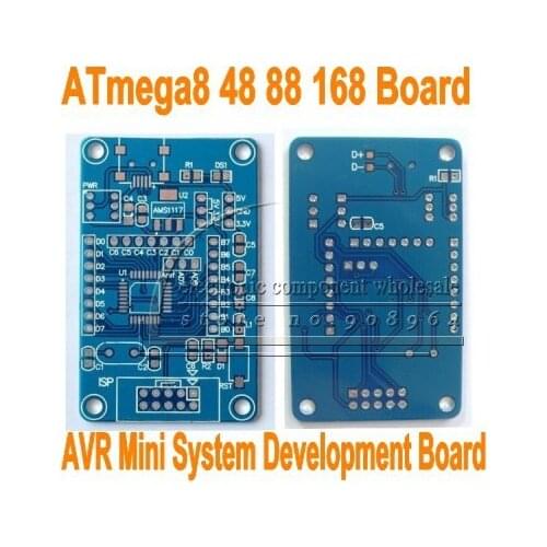 10pcs/lot For ATmega8 48 88 168 AVR minimum system core board development board PCB empty plate