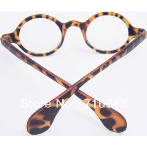 10 pieces/Lot Small Round Vintage Retro Leopard Tortoise Eyeglass Frame Frames Optical Glasses Spectacles Eyewear