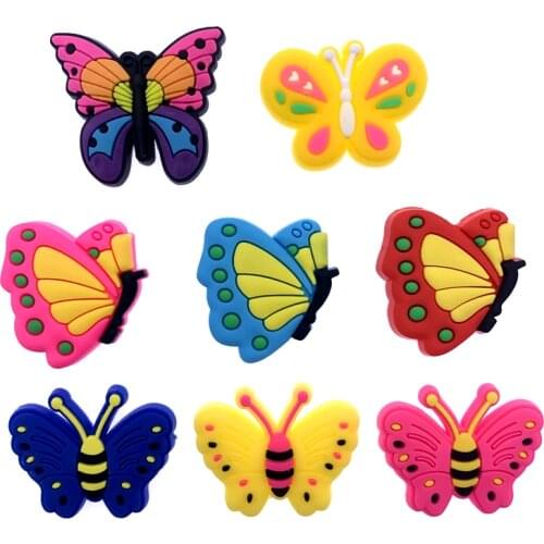 10PCS New Arrival Colorful Butterfly Icon Flat Back Cartoon Animal Accessories Crafts Components For DIY Scrapbook Jewelry