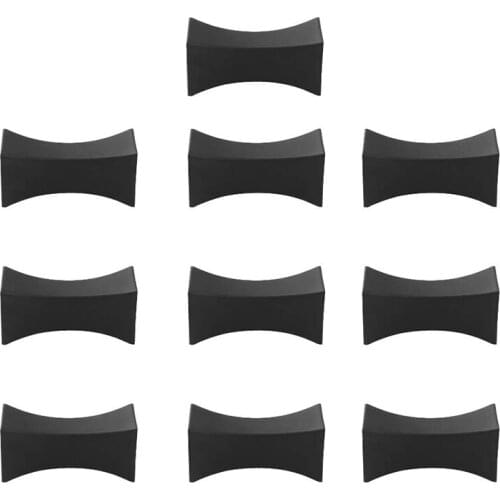 10PCS Chopsticks Rest Little Chopsticks Stands Spoon Fork Holder Set Chopsticks Utensil Cutlery Stand Black