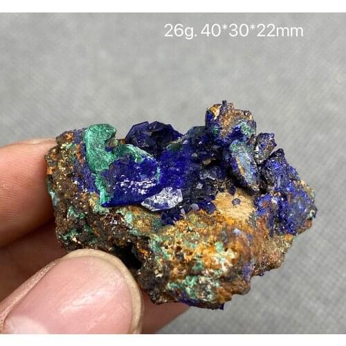100% Natural beautiful Azurite and Malachite symbiotic mineral specimen crystal Stones and crystals Healing crystal