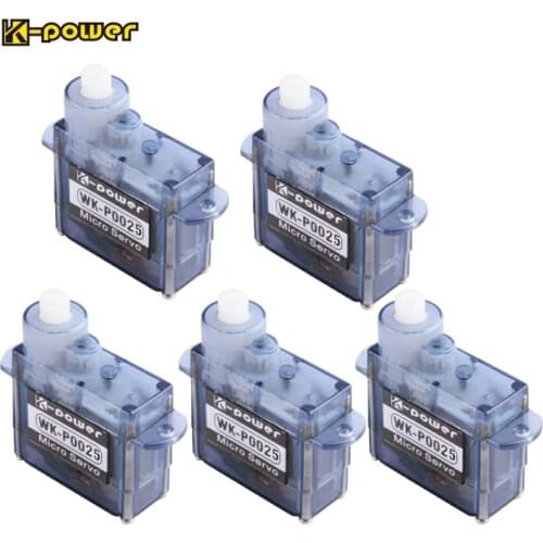 5PCS K-power P0025 2.5G/0.8KG/0.07Sec Analog High Speed Coreless Micro/Mini Servo for RC Airplane