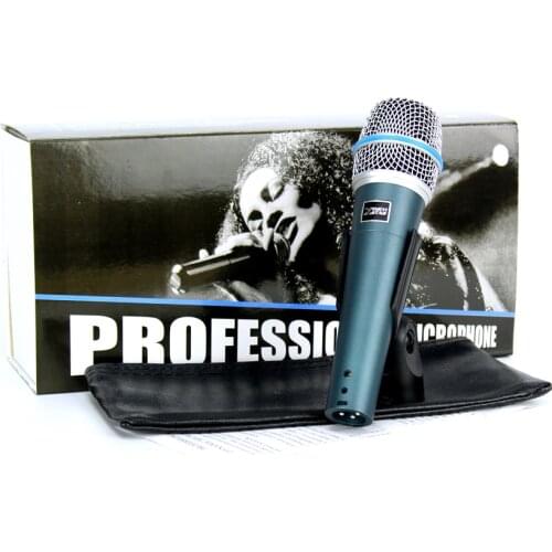 Free Shipping Beta57A Professional Handheld Mic Vocal Wired Dynamic Karaoke Microphone System For Beta 57 PC Party KTV Amplifier