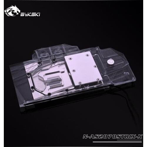 Bykski VGA Block compatible ASUS ROG STRIX RTX 2070 O8G GAMING graphics card water cooling block N-AS2070STRIX-X Graphics Card