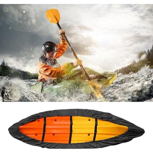 10.1ft-11.4ft Kayak Covers For Outdoor Storage Waterproof Kayak Accessories Water Sport Deck Sprayskirt Deck Cover