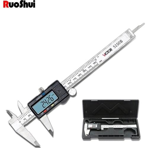 Measuring Tool Stainless Steel Digital Caliper 150mm RuoShui 5150S Paquimetro Instrument Vernier Micrometer