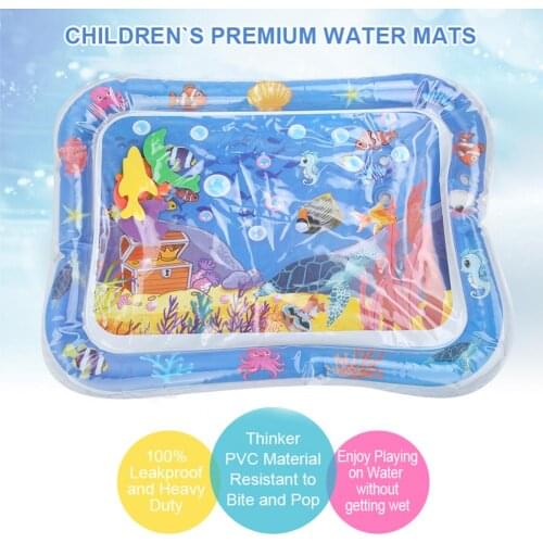 Kids Children Cartoon Whale Marine Animal Inflatable Interactive Water Play Mat Infant Play Mat Toddler Funny Pat Pad Toys