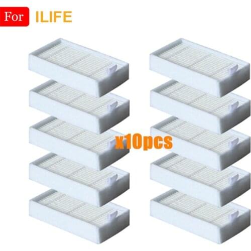 10Pcs Vacuum Cleaner Filters HEPA Filter For CHUWI V3 ILIFE X5 V5 V50 V3+ V5PRO ECOVACS CR130 cr120 CEN540 CEN250 ML009 Cleaner