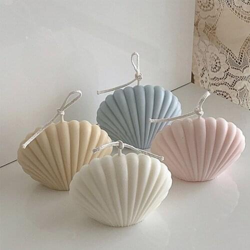 Shell Molds For Candles Figures DIY Candle Holders 3D Crafts Aromatherapy Material Acrylic Supplies Silicone Form For Candles