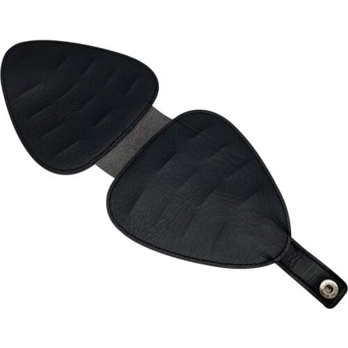 Leather Guitar Pick Wallet Holder Bag Acoustic Electric Plectrum 0.46 0.71 0.96 mm Mix Black Shape Triangle Square